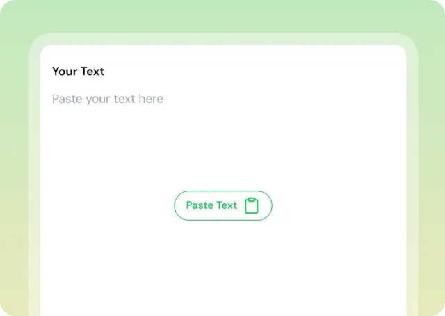 Paste Your Text